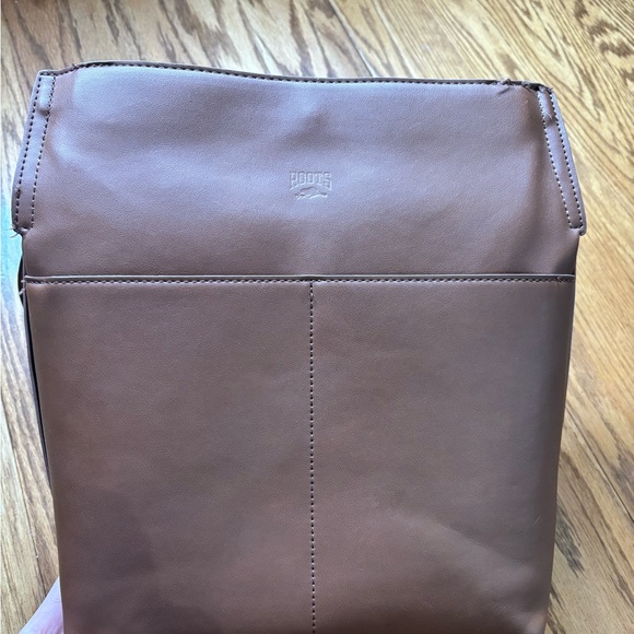Roots Tan Leather Backpack - Picture 2 of 3